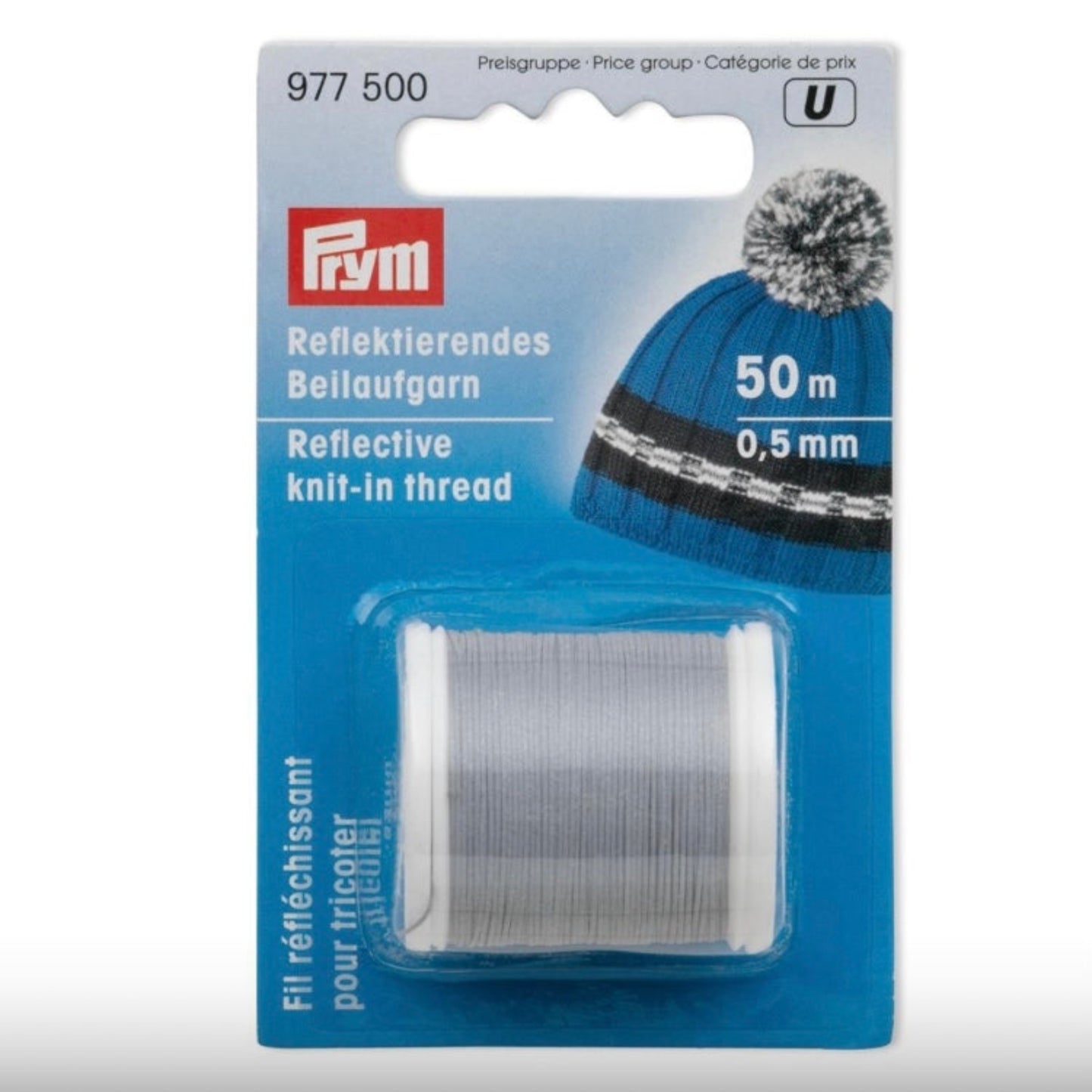 Prym strikke reflexgarn 0,5 mm x 50 meter