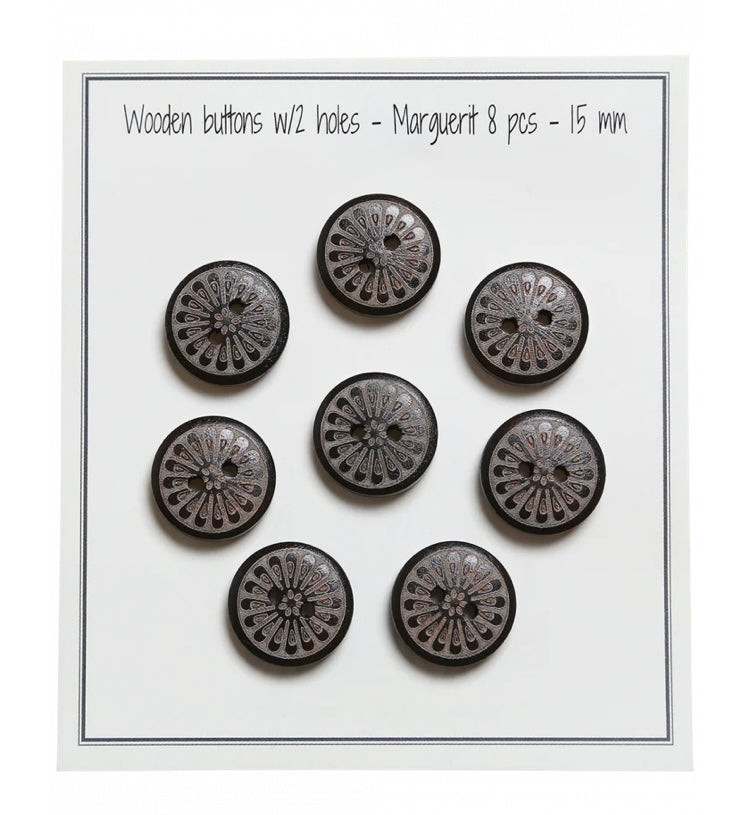 Go Handmade træknapper Margurit 15mm
