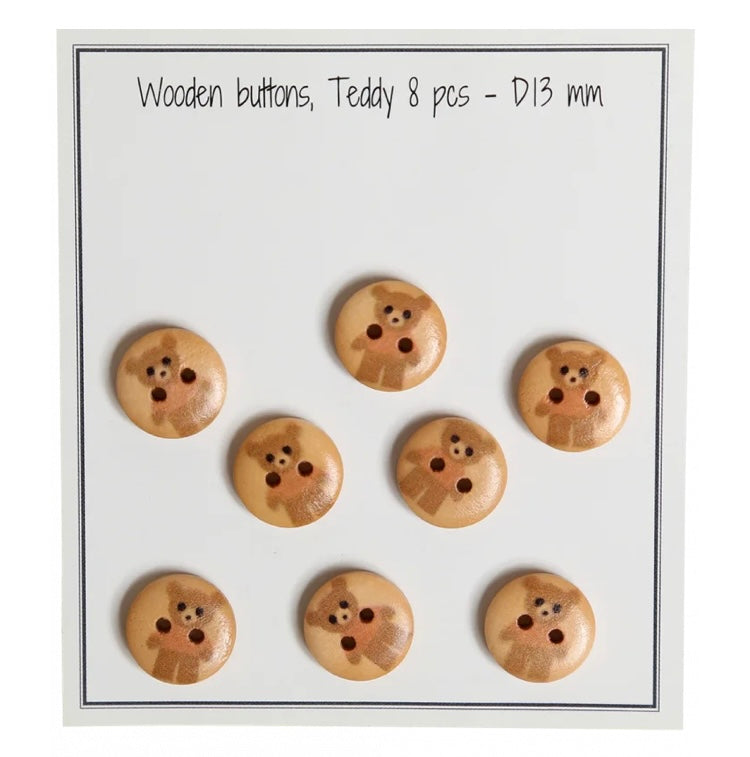Go Handmade Teddy knapper Beige