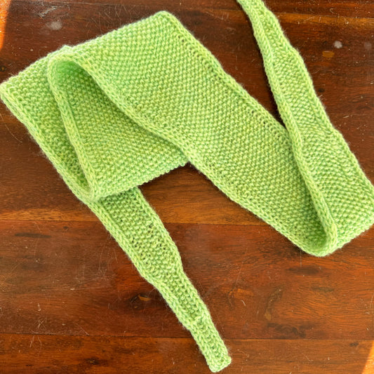 Lille tørklæde i lys grøn