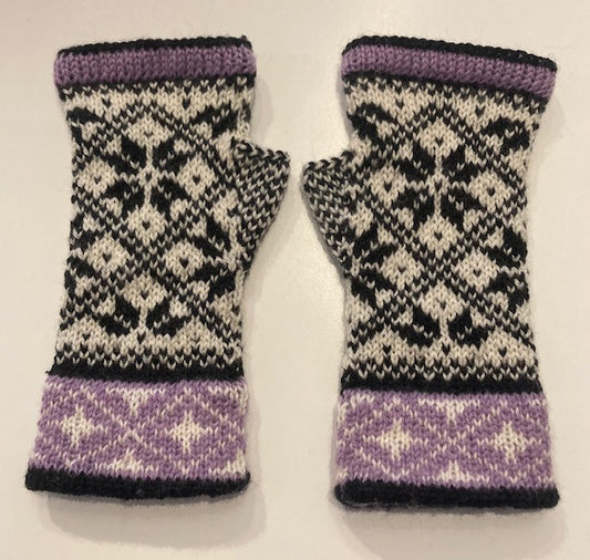 Pulsvanter med mønster opskrift