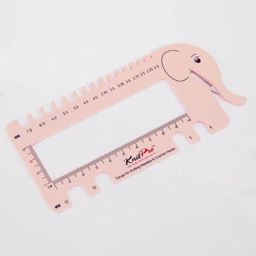 KnitPro Pinde- og hæklenåle måler/strikkefasthedsramme