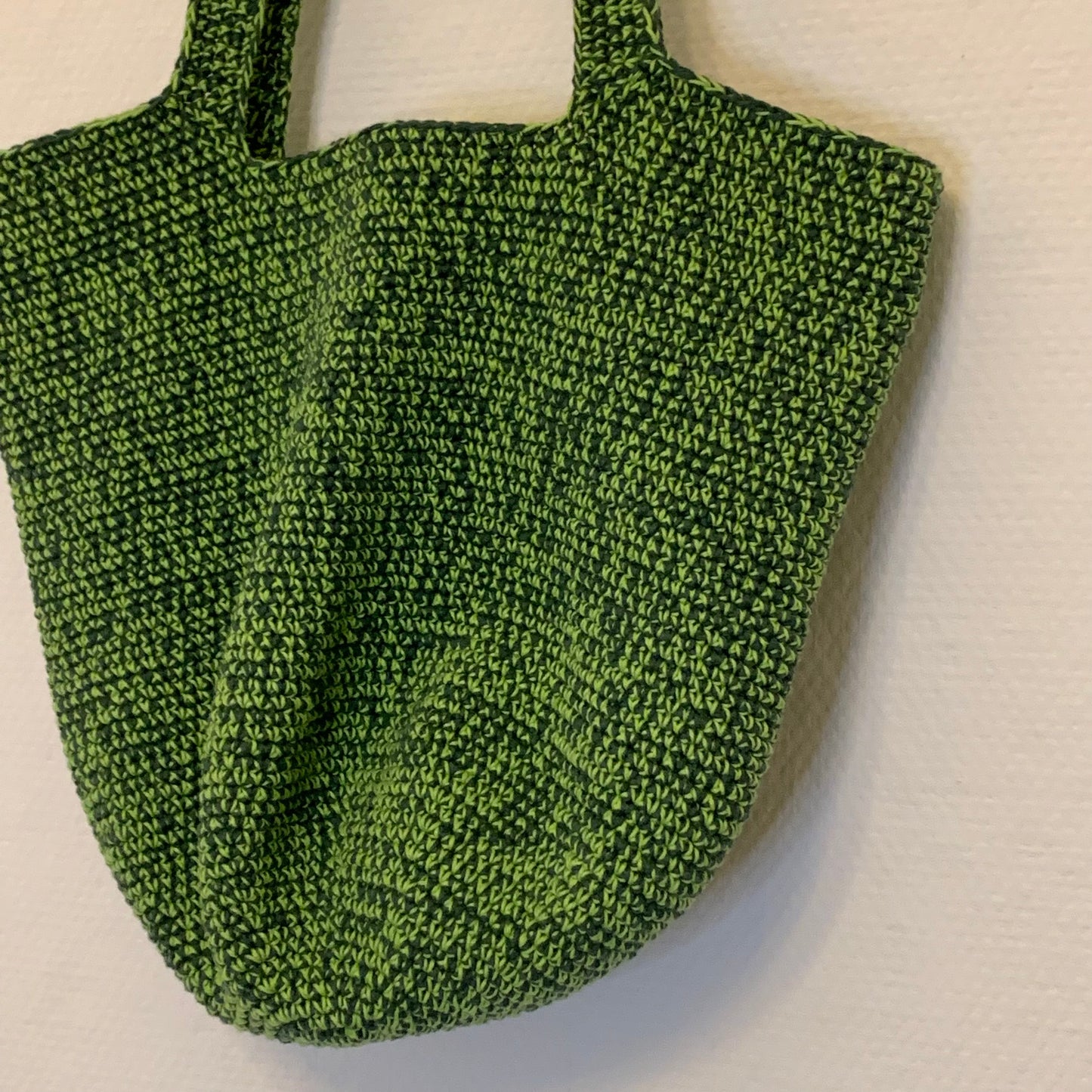 Hæklet taske chunky grøn