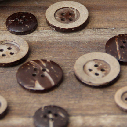 Go Handmade Kokos knapper 15mm