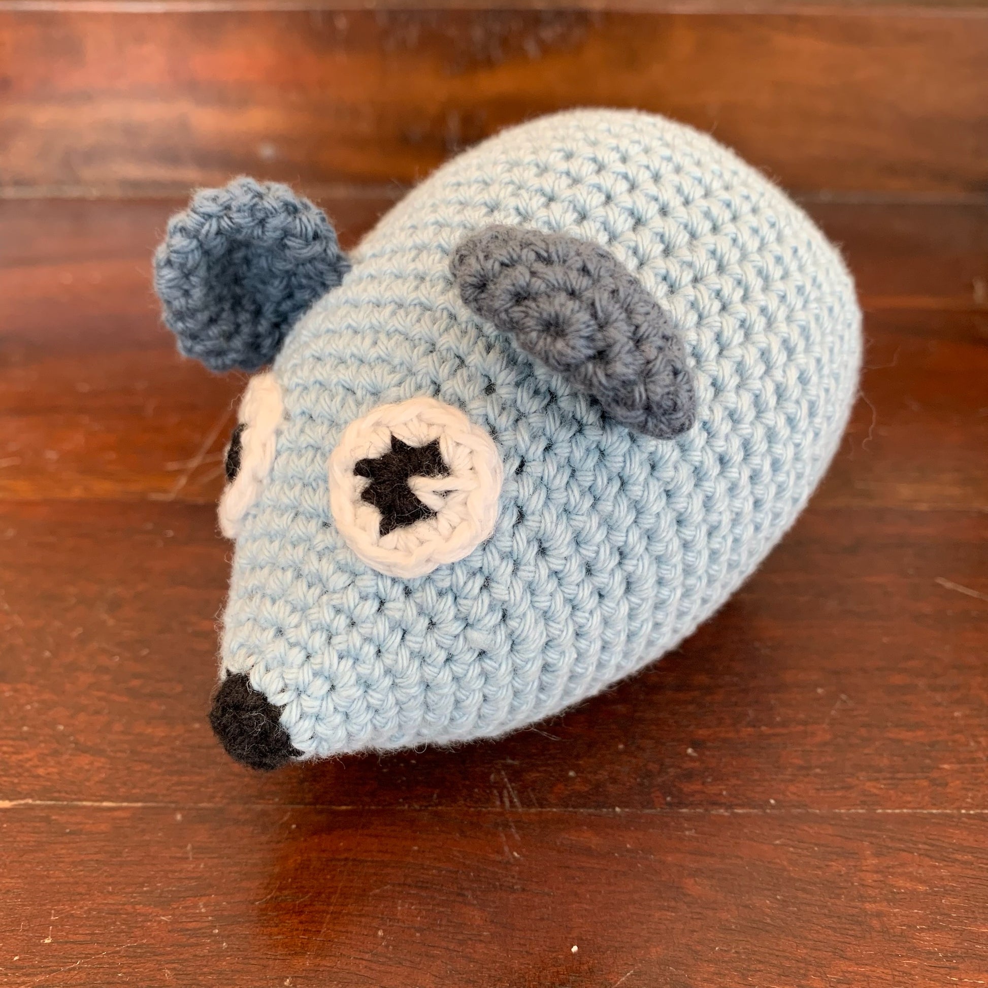 Hæklet mus opskrift Borch Garn & Design